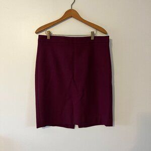 JCrew | Pencil Skirt | Burgundy | Size 10